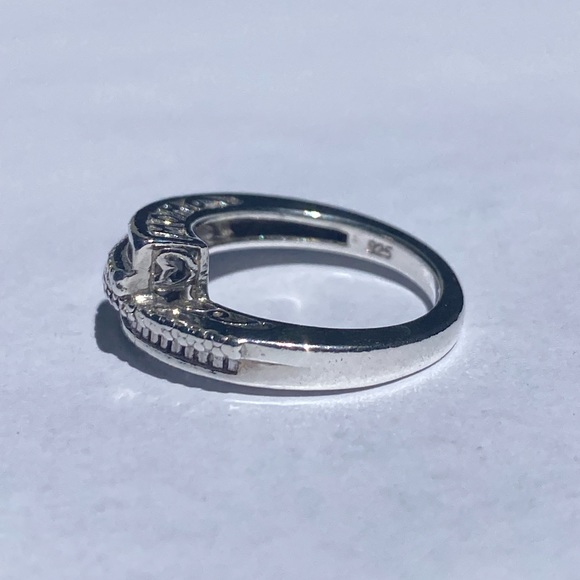 Heng Ngai 925 sterling silver overlap Diamond MOM ring💎 - Picture 9 of 16